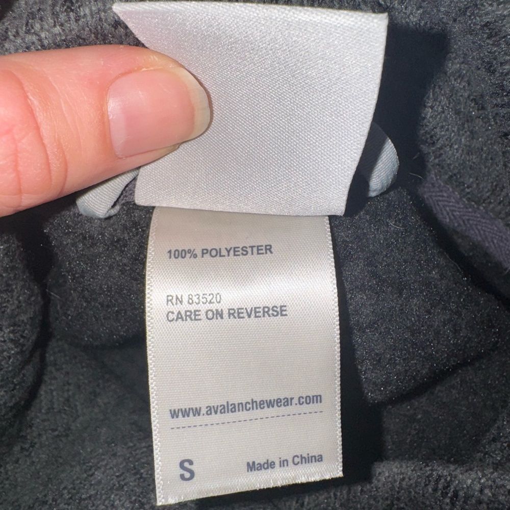 Avalanche Outdoor Supply Company Grey Fleece Lined Zip Up Jacket - Size Small - Picture 6 of 6